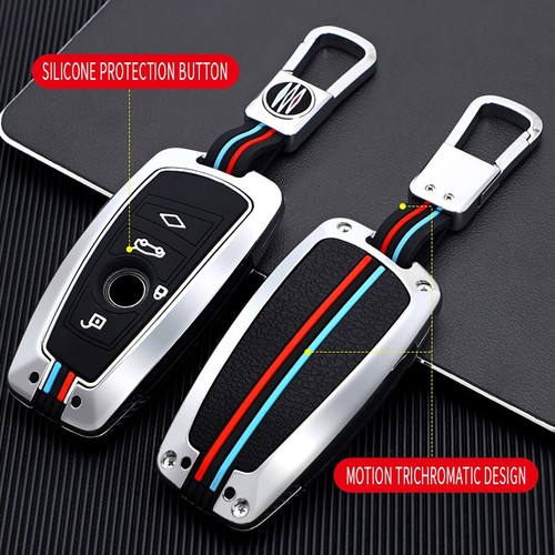 Metal Key Case Fob Bag Shell Keychain Cover For BMW 1 2 3 4 5 6 7 Series X3 X4 - Picture 11 of 12