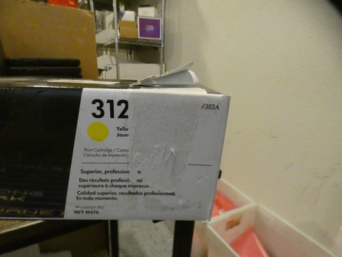 New OEM Genuine HP 312A (CF382A) Yellow LaserJet Toner Cartridge MFP M476 - Picture 3 of 8