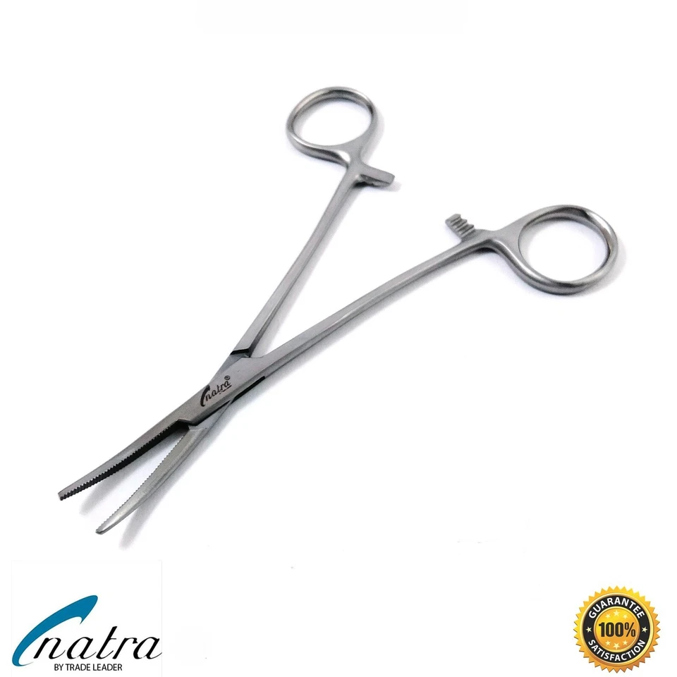 Klemme Mosquitoklemme Zange Hakenlöser 15 cm gebogen Angelsport Angelhaken - Bild 4 von 4