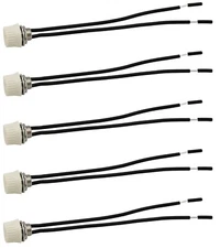 5 Pack of Rotary Style On/Off Canopy Switches, 3/1 amps at 125/250,  6" Wires