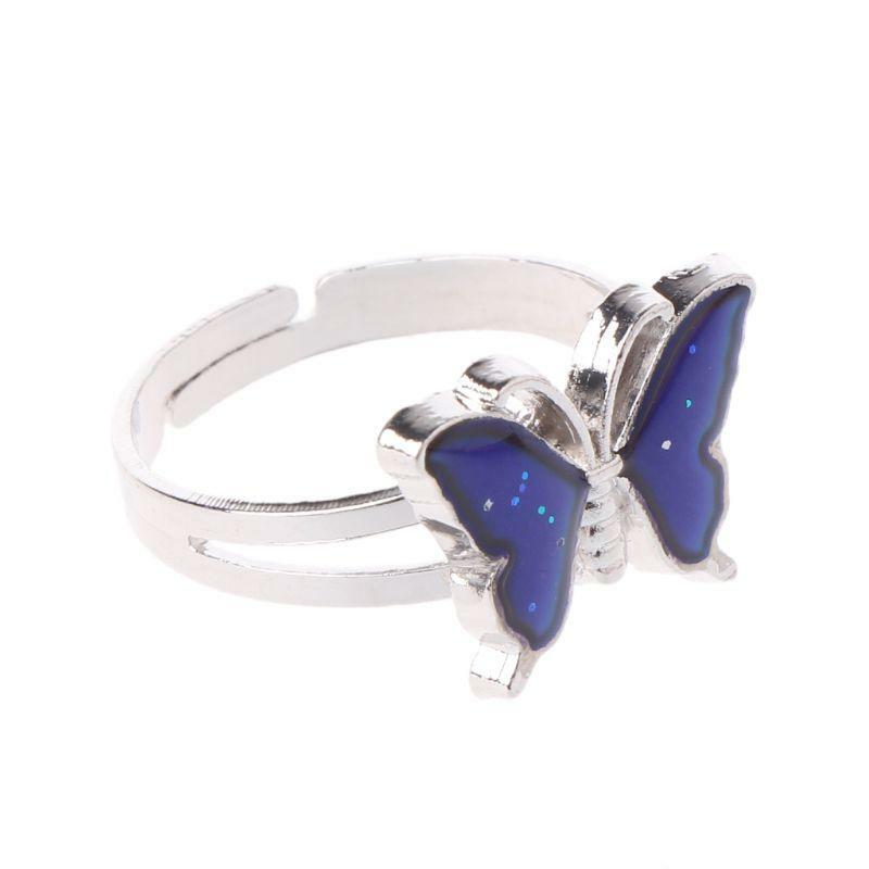Magic Butterfly Color Change Mood Ring Emotion Feeling Temperature