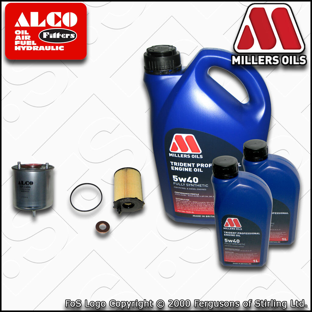 SERVICE KIT for FIAT SCUDO 1.6 D MULTIJET 8V OIL FUEL FILTERS +OIL (2011-2016)