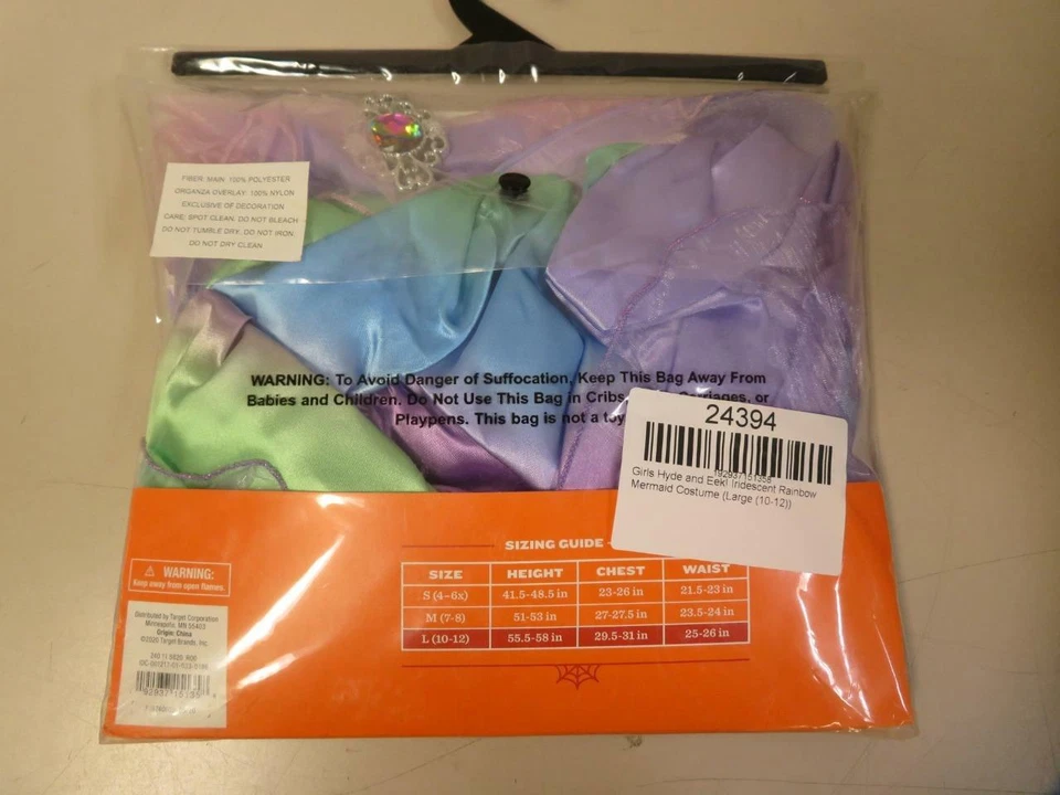 Kids' Iridescent Mermaid Dress Halloween Costume Hyde and Eek Boutique Small - Image 3 of 4