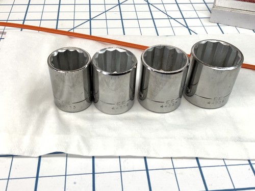 Craftsman 4pc 3/8 drive 12pt EE Series SAE Sockets, 5/8in. - 13/16in., USA - Picture 3 of 5