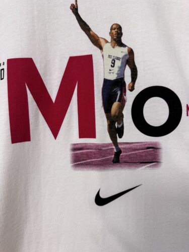 Vintage 90s Nike Maurice Greene RARE Center Swoosh Made In USA Shirt Size XL - Picture 4 of 5