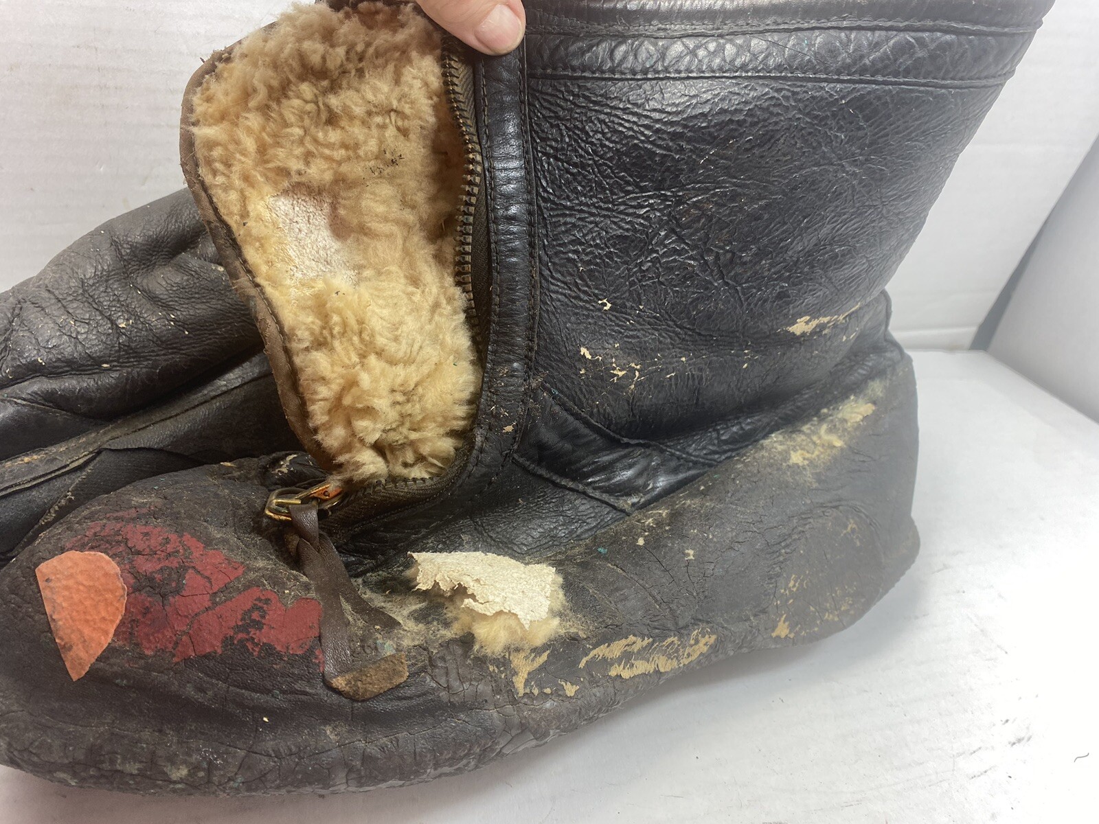 VINTAGE WW2 ERA PILOTS WINTER BOOTS TYPE A 6 ARMY AIR FORCE MILITARY X