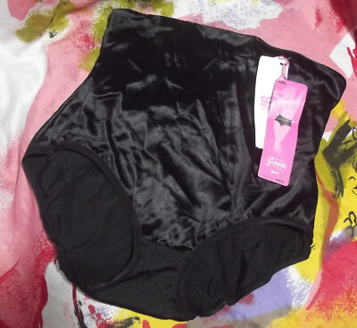 NEW STAR POWER BY SPANX THRILL SEEKER  2182 BLACK TIE BRIEF PANTY XL