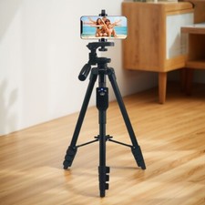 Fugetek 54" Phone Universal Bluetooth Remote Aluminum 360 Rotation Tripod NIB