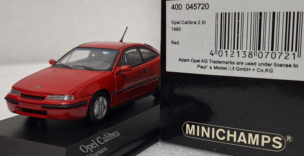 Opel Calibra 2.0i 1990 Red 1:43 Minichamps 400045720