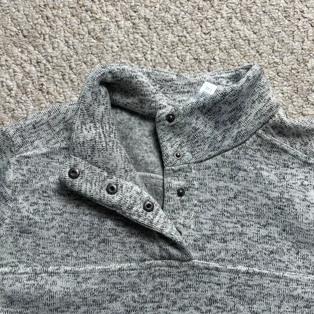 Kyodan Outdoor Quarter Snap Pullover Womens XL Gray Sweatshirt