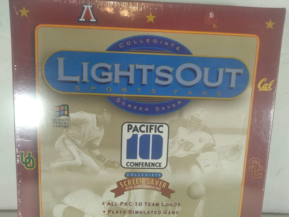 Lights Out Sports Fans Collegiate Screensaver Quadrangle Software 1994 New - Image 4 of 4