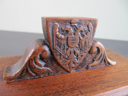 Antique Hand Carved Wooden Box - Picture 3 of 10