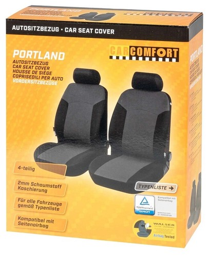 COPRISEDILI ANTERIORI 13412 VW VOLKSWAGEN POLO 2005 - 2009 9N FODERE AUTO NERO G - Foto 4 di 9