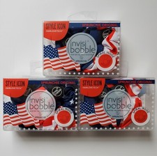3 Packs Style Icon Sprunchie Original Invisibobble Red White Blue 6 Total Ring
