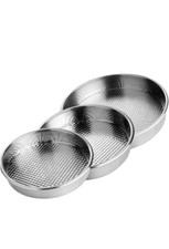 3er Set Backblech | Rundblech Cig Köfte | Tepsi | Backform 34/36/40cm Edelstahl