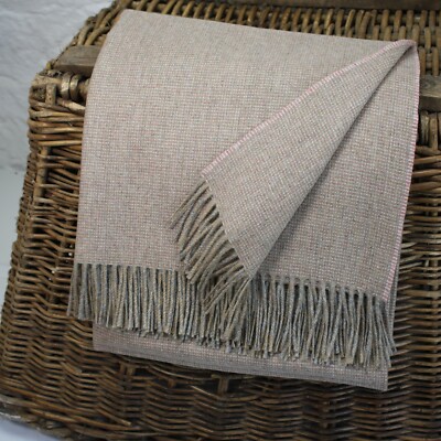 Candy Stufengewebe 100 % Wolle British Made Tweed Stoff Decke Überwurf