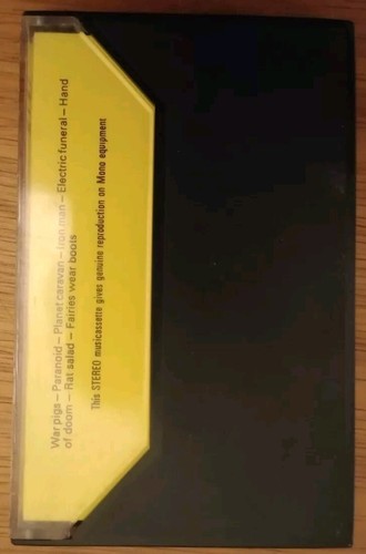 BLACK SABBATH - PARANOID (WWA WWC007) 1970 EARLY UK CASSETTE TAPE REISSUE - Picture 2 of 8