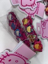 6 Set Sanrio Hello Kitty Girls Kids Wood Bracelet Stretchy