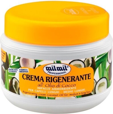 milmil Crema Rigenerante all´Olio di Cocco / Kokosöl 500 ml Haarmaske