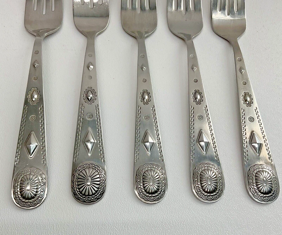 Lote de 5 tenedores de ensalada Taos, 1847 Rogers Bros 18/8 acero inoxidable Corea Internacional... Foto 2 de 4