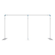 20ft x 10ft Heavy Duty Telescopic Wedding Backdrop Stand Fit Weddings Party Deco