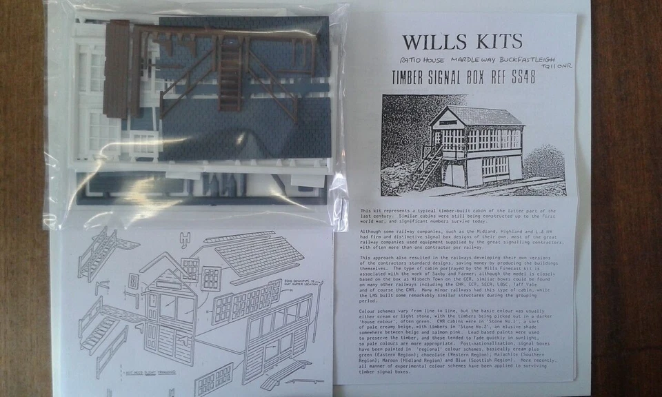 Timber Signal Box - OO/HO Building – Wills SS48 - image 3 of 3