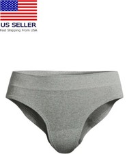 No Boundaries Women Ribbed Seamless Hipster Underwear Gray Junior Size X-Large