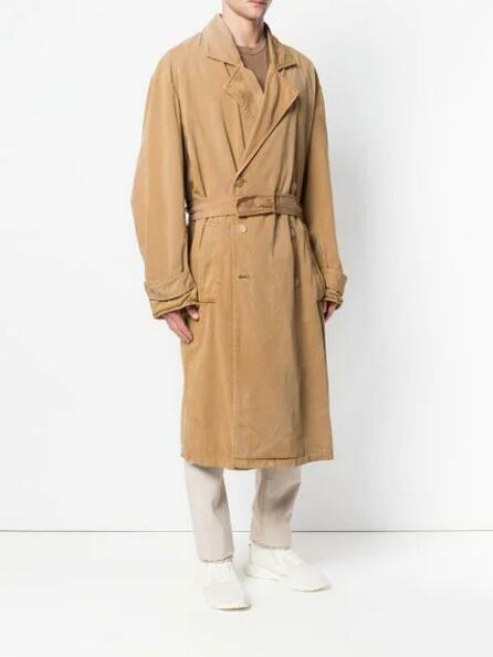 BNWT YEEZY SEASON 6 SAND COTTON TRENCH COAT L | eBay