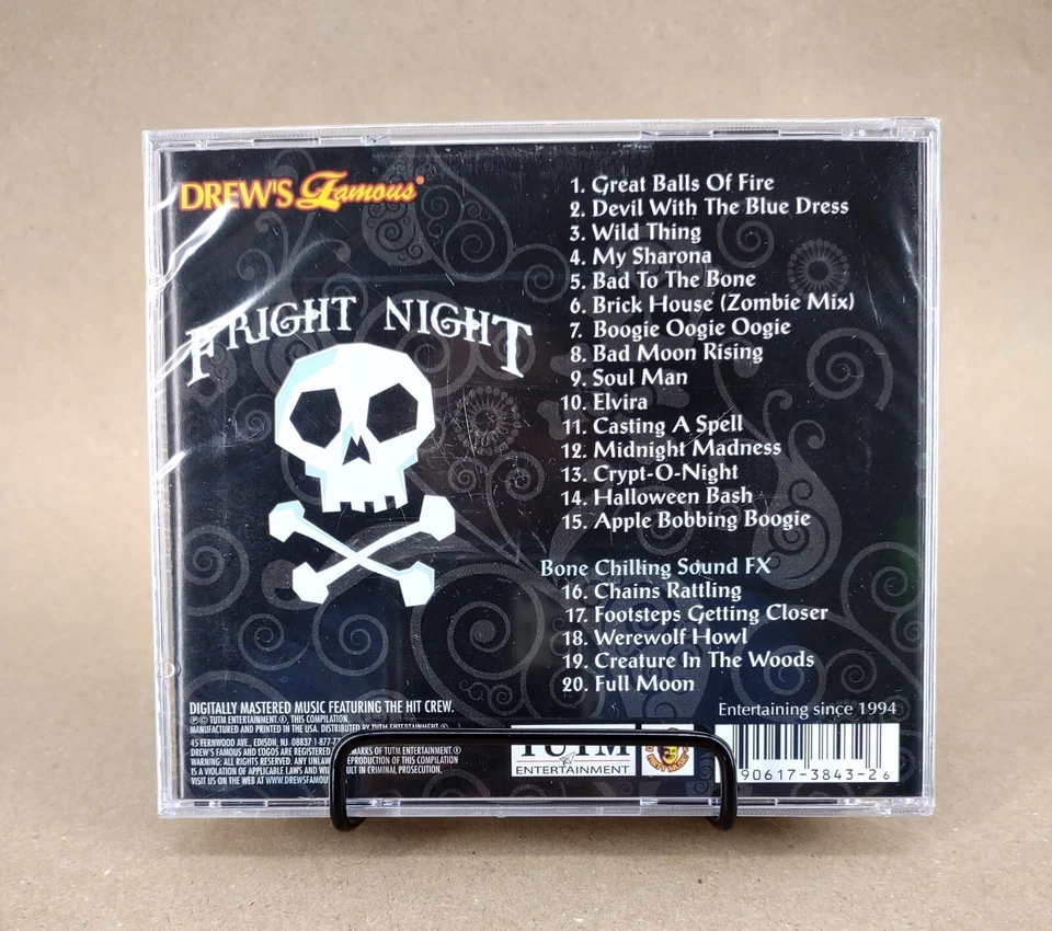 Drew's Famous FRIGHT NIGHT HALLOWEEN PARTY MUSIC (CD) BONE CHILLING SOUND FX - Image 2 of 3