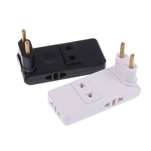 1PC 4 In 1 Wall Outlet Extension EU Electrical Socket 180 Degree Plug Adapter - Photo 11/13