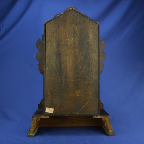 Caja de reloj de madera de jengibre vintage de cocina con abrigo de salón 1974 - 18" T / 11" W - Imagen 10 de 22