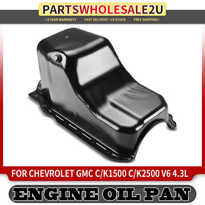 Engine Oil Pan For Chevy C1500 C2500 K3500 1991-2000 – Replacement For 10240721, 264138 | V8 7.4L 20-Hole Oil Pan
