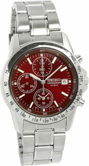 Seiko Spirit Red Men's Watch - SBTQ045 for sale online | eBay