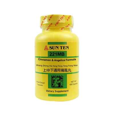 Sun Ten - Cinnamon & Angelica Formula Capsules/Shang Zhong Xia Tong Yong Tong Fe
