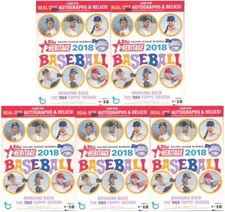 (5) 2018 Topps Heritage Baseball EXCLUSIVE Factory Sealed Blaster Box-Loaded!