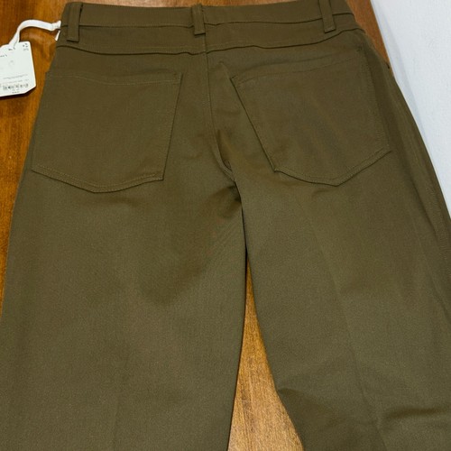 Stylus Mens Pants 5 Pocket Slim Fit Flat Front Military Olive Green Size 30x32 - Picture 4 of 8