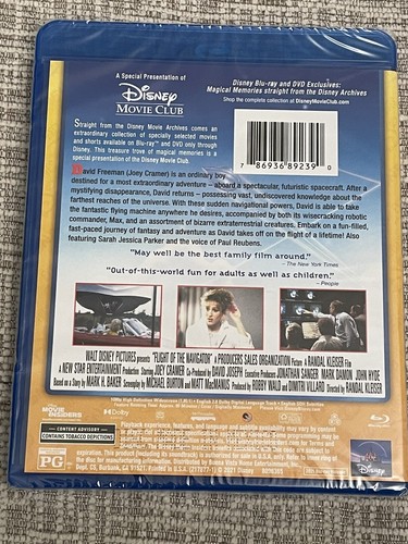 Flight of the Navigator (Blu-ray, Disney Movie Club Exclusive) Brand NEW! - Picture 2 of 2