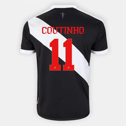 Vasco da Gama Home COUTINHO #11 Soccer Football Jersey - 2024 2025 Kappa Brazil