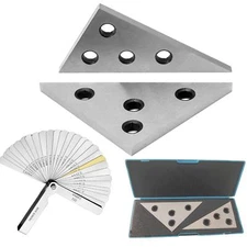 Precision Angle Block Set Solid Angle Plate Set 30-60-90 Degree&45-45-90 Degr...