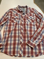 Levi's Strauss Co TWO HORSE BRAND VINTAGE Pearl Snap Mens Shirt XL  EXC
