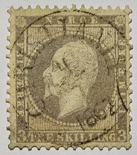 NORWAY NORGE SCARCE 1856 3sk Lilac Very Fine Used. €100. SG6 - Imagen 4 de 4