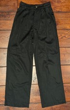 Reformation Mason Trouser Pant Tencel Lyocell Relaxed Straight Leg in Black - 0P