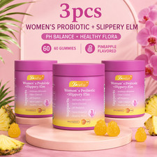 3PCS Womens Probiotic Slippery Elm Pineapple ...