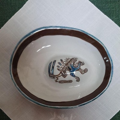 Hasami ware multi-purpose plate artist's work Dragon