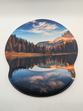 Mountain Lake Scenery Mouse Pad w/Wrist Bump Pad 9" X 10" B104