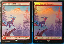 MTG Secret Lair  Snow-Covered Mountain #1476 SLD Paradise Frost [UPick Foil/Reg]