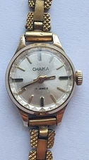 🇬🇧 Vintage Women's Watch "Chaika" USSR, Gold-Plated AU10, 17 Jewels, Working