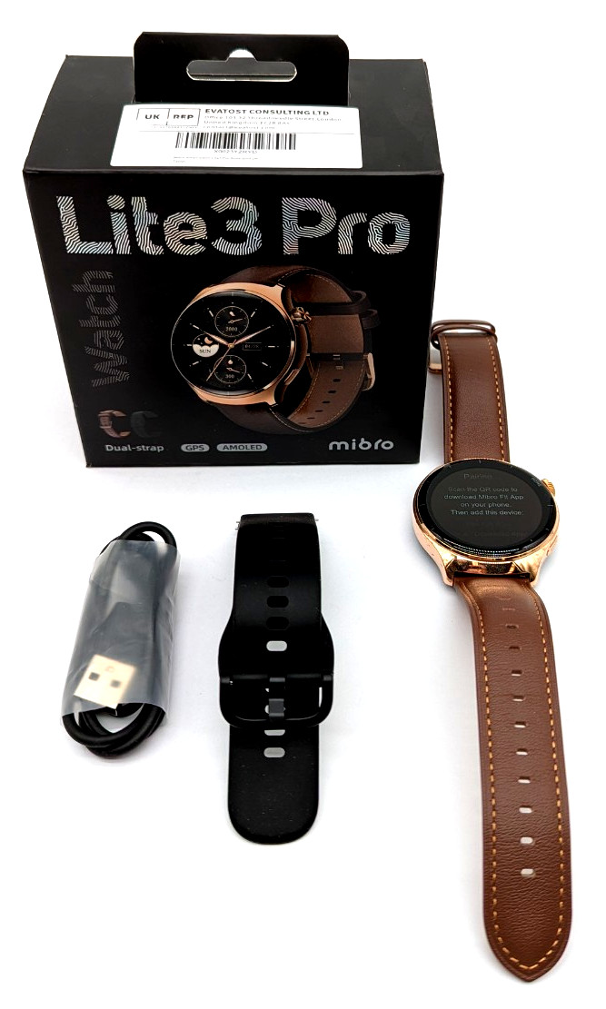 Mibro Lite 3 Pro Smartwatch AMOLED GPS Bluetooth Call Fitness Tracker - Boxed