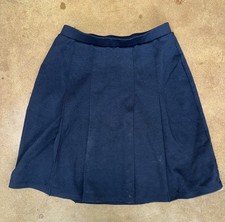 Lands' End NWOT girls Navy skirt size 12 Polyester Blend 17  Length