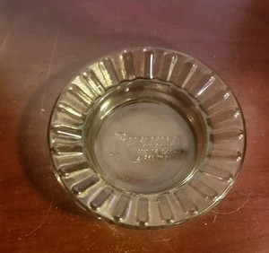 Vintage Ashtray Riviera Hotel Casino Smoky Glass Las Vegas Nevada
